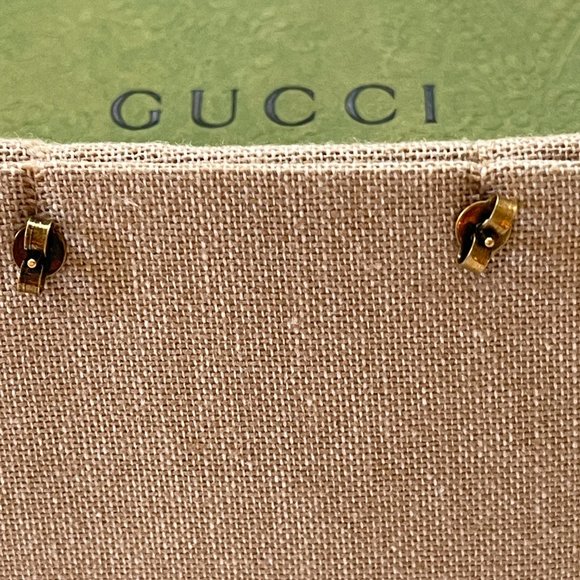 Gucci gold earrings with pearls for pierced ears - Picture 7 of 10